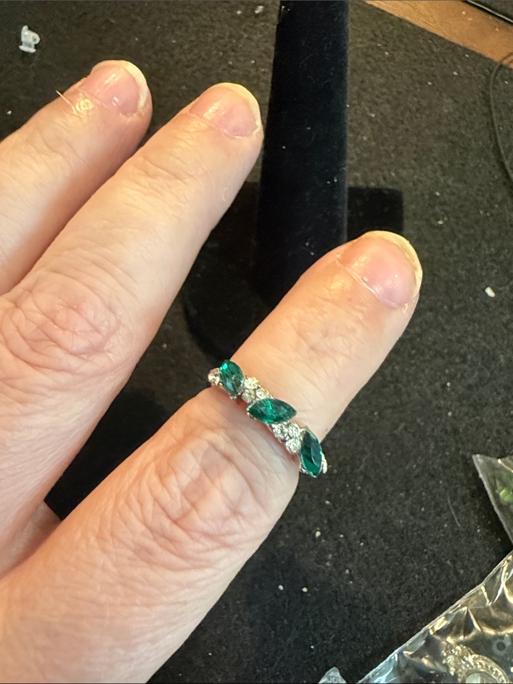 Emerald Marquise Band Ring - Brand